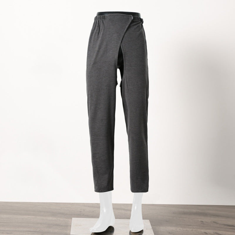 Uisex Adaptive Open Crotch Pants