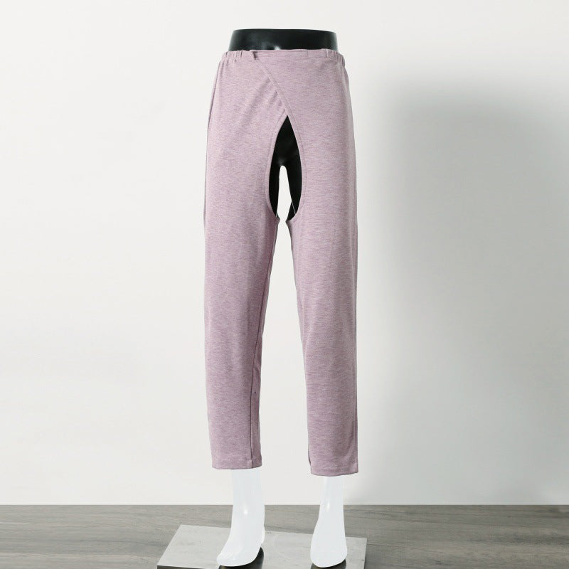 Uisex Adaptive Open Crotch Pants