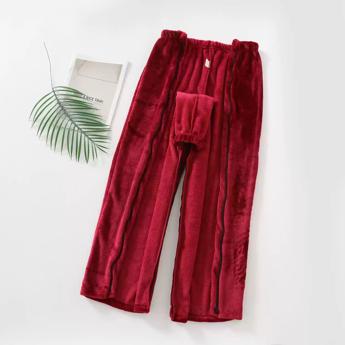 Women's Post Surgery Adaptive Recovery Coral Fleece Pants