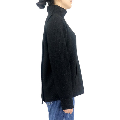 Women's Easy Dressing Open Back Half Zip Sweater