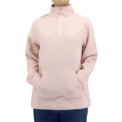 Women's Easy Dressing Open Back Half Zip Sweater