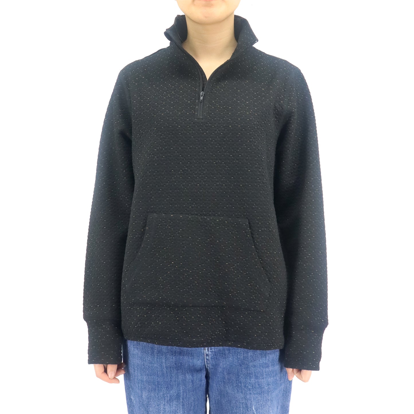 Women's Easy Dressing Open Back Half Zip Sweater