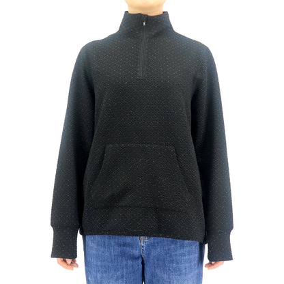 Women's Easy Dressing Open Back Half Zip Sweater